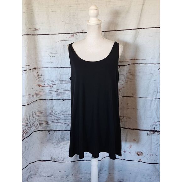Eileen Fisher Silk Tunic Length Tank Size XL - Picture 1 of 6